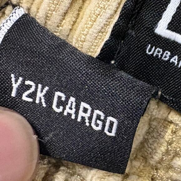 URBAN OUTFITTERS BDG Corduroy Khakis Y2K Cargo Jeans Size Small Tan Brown - Picture 7 of 14
